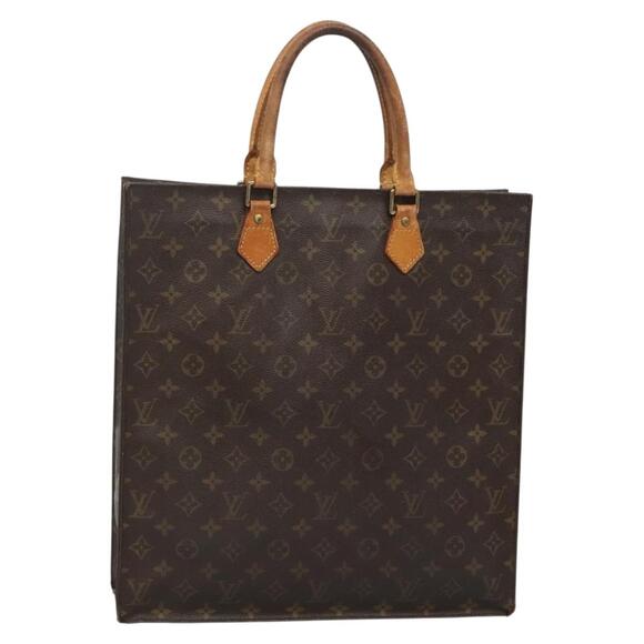 LOUIS VUITTON Monogram Sac Plat Hand Bag M51140 - Picture 1 of 16